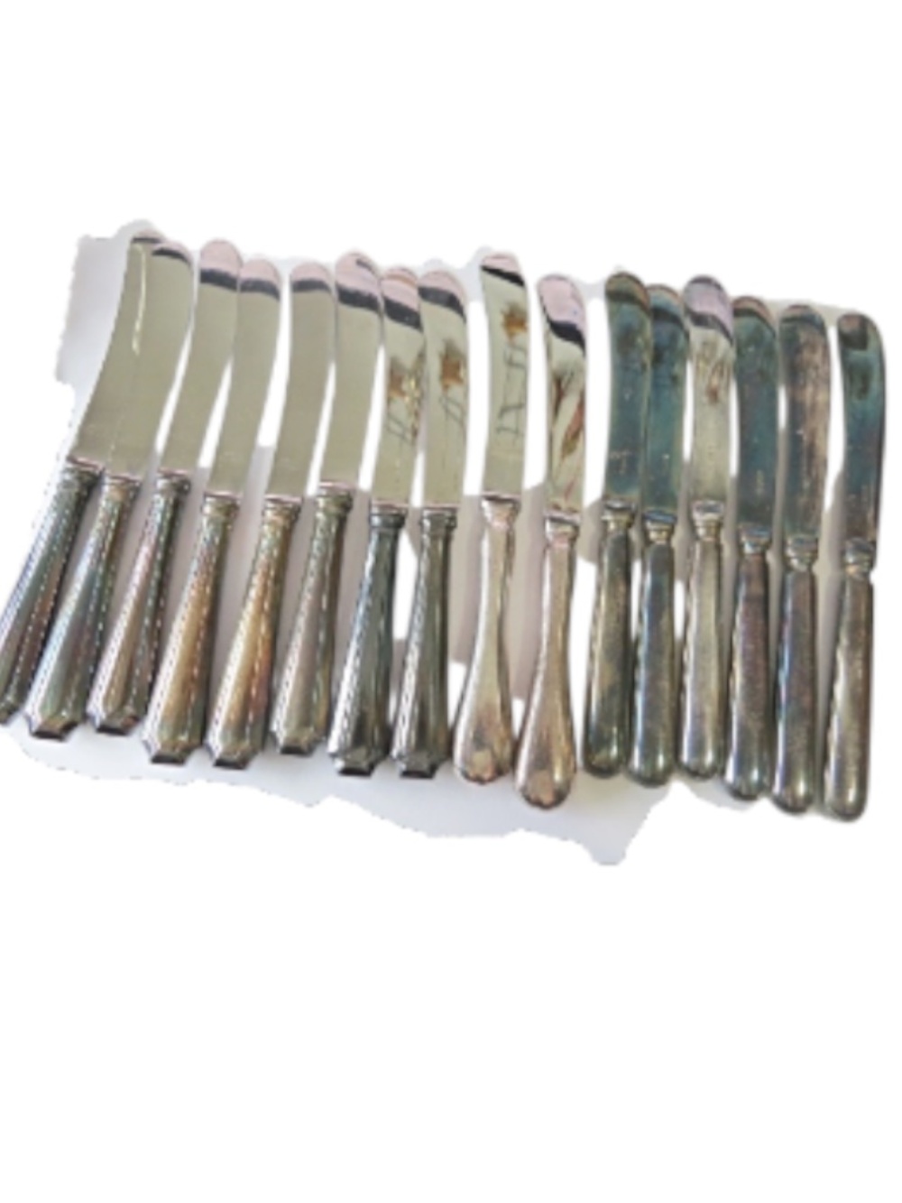 10 BIRKS Regency Plate small Knives and 6 other Silver Plate Knives